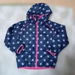 星柄フード付きジャケット ネイビー
