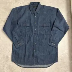 Vintage 長袖デニムシャツ L ダブルポケット