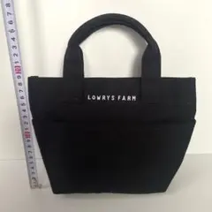 美品 LOWRY'S FARM トートバッグ 黒 S ローリーズファーム