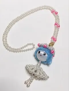 当時もの　パール人形ネックレス　レトロ