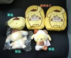ポムポムプリンぬいぐるみポーチ 5点セット