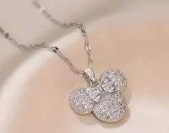 シルバー ネックレス ミニーマウス