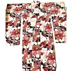 【期間限定価格】振袖　ふりふ 　黒地　花柄のサムネイル