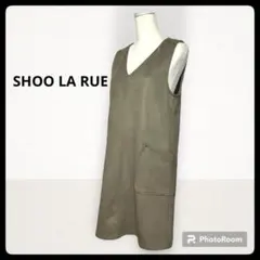 SHOO LA RUE シューラルー　スエード調　ジャンパードレス　ワンピース