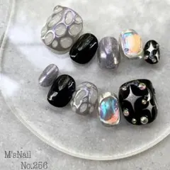 ネイルチップ 紫 y2k ちゅるん 派手 キラキラ 韓国 地雷系 個性的 海外