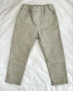 アプレレクール　キッズ　ドット　パンツ　ベージュ
