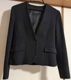 ネイビーツイードボタンジャケット