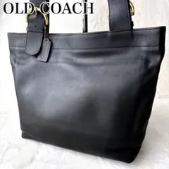 コーチ old coach トートバッグ ショルダー グラブタンレザー ブラック