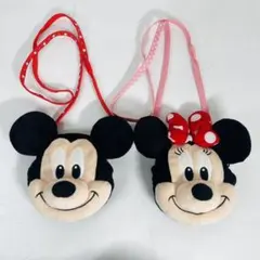 ミッキー ミニー ぬいぐるみ ポーチ ポシェット パスケース ディズニー
