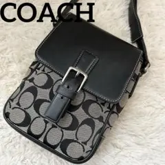 良品 コーチ キャンバス クロスボディ ショルダーバッグ 斜め掛け 6098