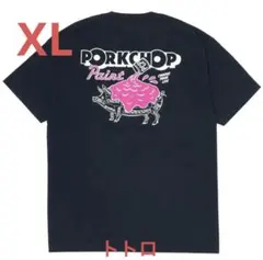 PORKCHOP Paint Tシャツ ネイビー XL - メルカリ
