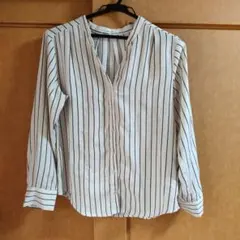 OPAQUE.CLIP ストライプ長袖シャツ