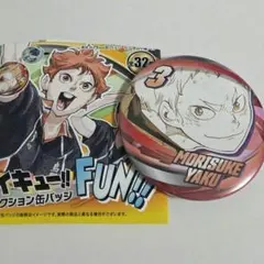 夜久衛輔　ハイキュー!!　ファンパーク　原作　コレクション缶バッジ　原画展