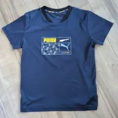 PUMA グラフィックプリント Tシャツ ネイビー