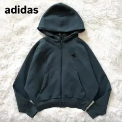 完売品 NiziUミイヒ着用モデル adidas ハーフジップデニムトップ