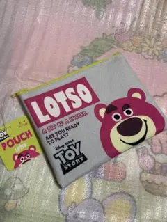 ディズニー　トイストーリー　ロッツォ　ポーチ　フラットポーチ