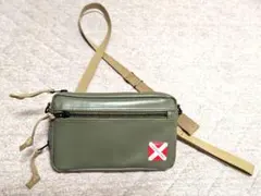 未使用品】ラゲッジレーベル ライナー ショルダーバッグ カーキ 赤 