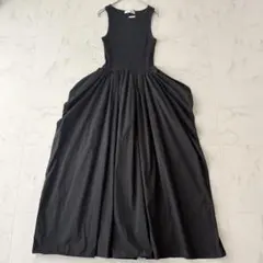 MARIHA マリハ 夏のレディのドレス ノースリーブ フレアワンピース 黒