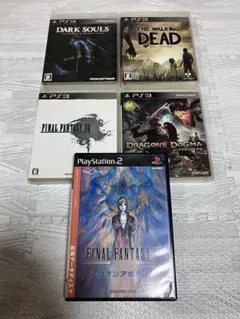 ✨PS3。ゲームソフト.(まとめ売り)5枚。(PS3.4枚)(PS2.1枚)中古
