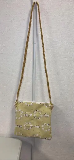 イエロー 動物柄 サコッシュ