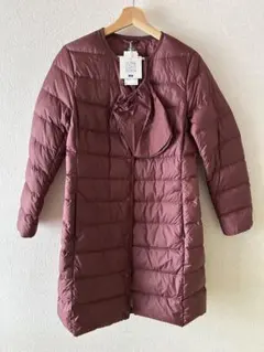 新品 ユニクロ ウルトラライトダウン L ボールド ワイン えんじ ロング
