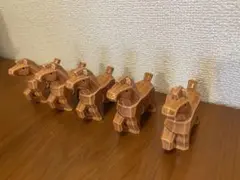 陶器製馬の置物 5体セット