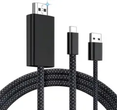 USB Type C HDMI 変換ケーブル 充電しながら投影可能 N14