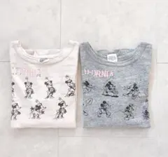 F.O.KIDS ミッキー&ミニートップス140cm 2着セット