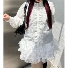 jouetie レースフリルチュニックシャツのサムネイル