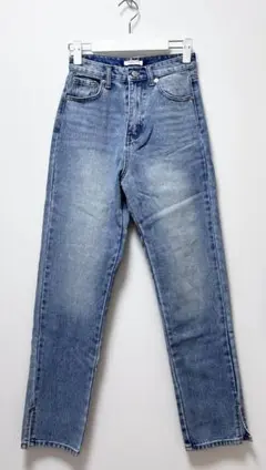 CLASSICAL ELFサイドスリットハイウエストデニムパンツXS