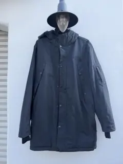 ノースフェイス　ネイビー　フード付き ダウンジャケット