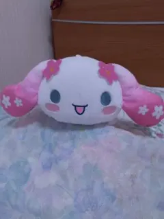 初音ミク×シナモロール 寝そべりぬいぐるみ 桜ver. & フィギュアセット