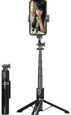 自撮り棒 三脚 【110cm & 5段階伸縮】 Bluetoothリモコン付き