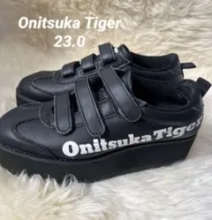 最安値オニツカタイガー　スニーカー　厚底　デレゲーション　チャンク　黒23