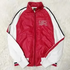 AVIREX レッド ジャンパー 刺繍ロゴM