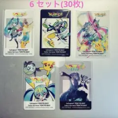 ポケモン 初音ミク ららぽーと クリアカード 全5種 x 10セット