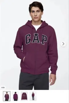 リラックスGAPロゴジップアップパーカー