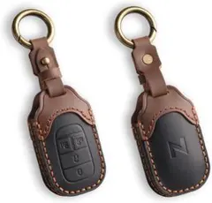 新型N-BOX JF5 JF6 スマートキーケース レザー キーカバー ブラック