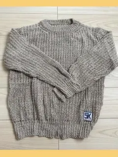 メンズ　ニット　セーター　長袖　秋冬コーデ　茶色　秋冬　おすすめ