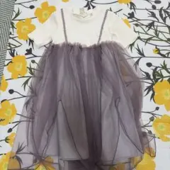 アプレレクール　チュールワンピース 110