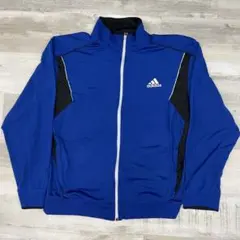 古着 adidas アディダス ジップアップ ジャージ XL ブルー