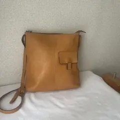 FRAME WORK ブラウンレザーショルダーバッグのサムネイル