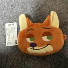 (*)様 ズートピア ニック 顔型ポーチ