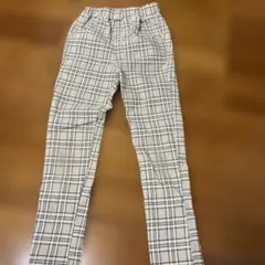 Skape チェック柄 ロングパンツ 100cm~