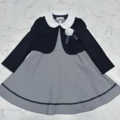 CHOPIN フォーマルワンピース　120 ネイビー　3点セット　卒園　入学
