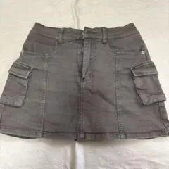 GRLカーキカーゴポケット タイトスカート L