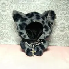 ぬい服 (ちびぐるみ)ブルー豹柄 - メルカリ