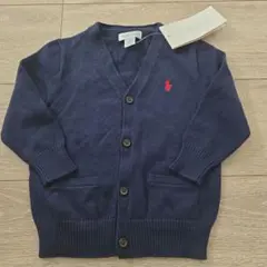 Ralph Lauren ネイビー Vネックカーディガン 18M