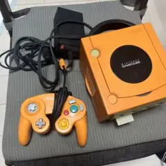 【ジャンク】Nintendo GameCube オレンジ 本体 コントローラー付