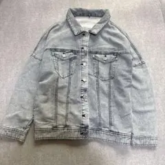 graffi デニムジャケット　スウェット生地　M ライトブルー